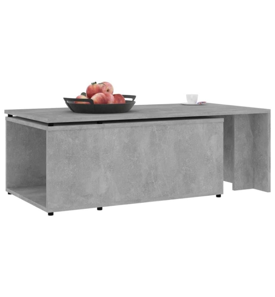 Couchtisch Betongrau 150x50x35 cm Holzwerkstoff