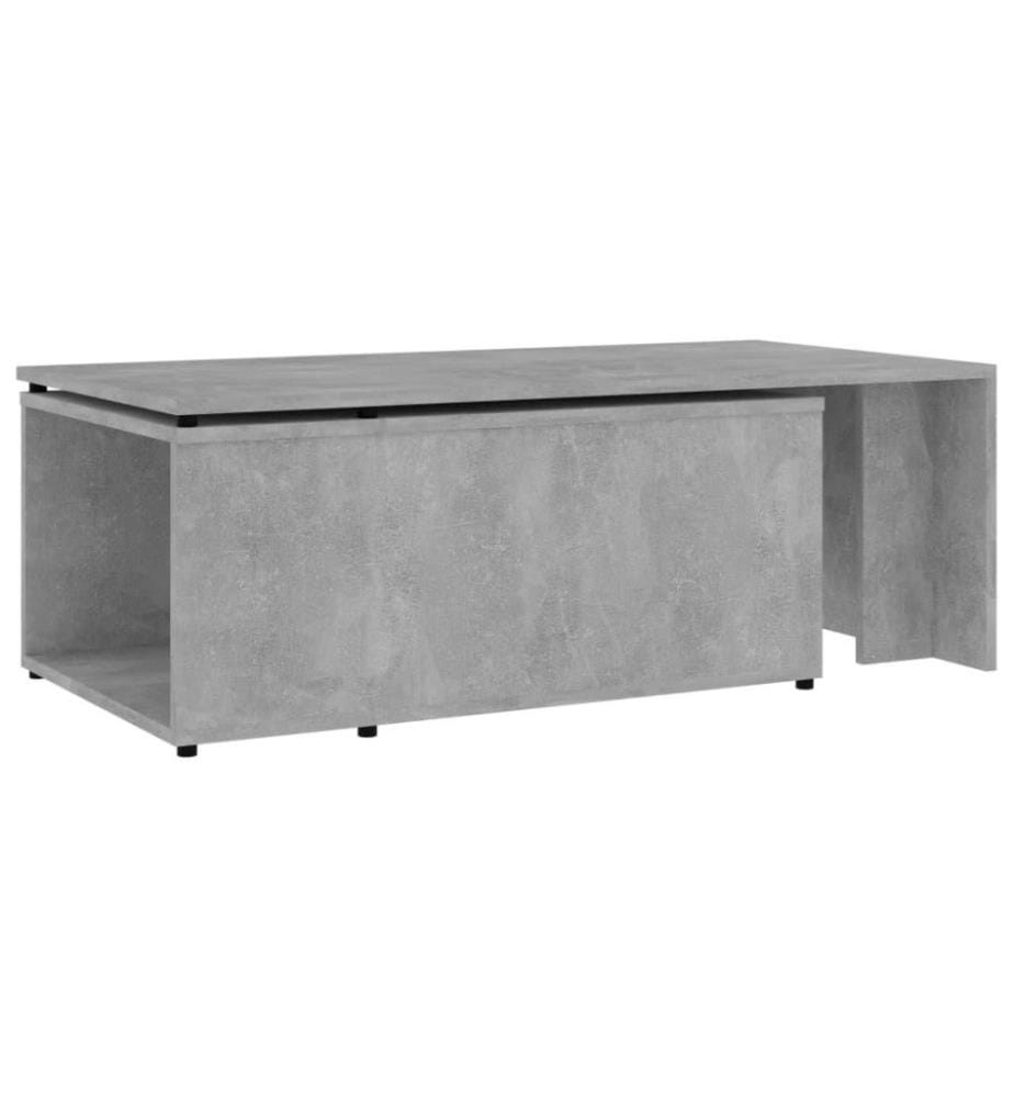 Couchtisch Betongrau 150x50x35 cm Holzwerkstoff