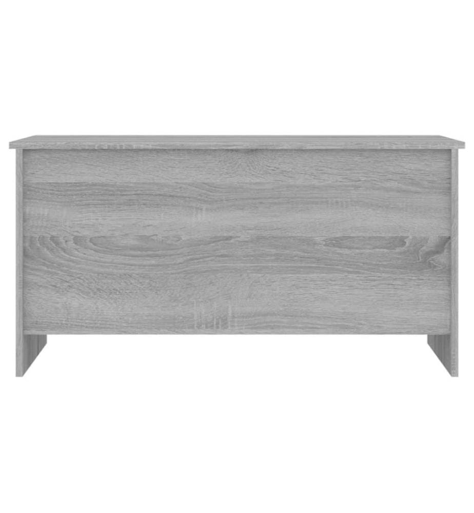 Table basse Sonoma gris 102x55,5x52,5 cm Bois d'ingénierie