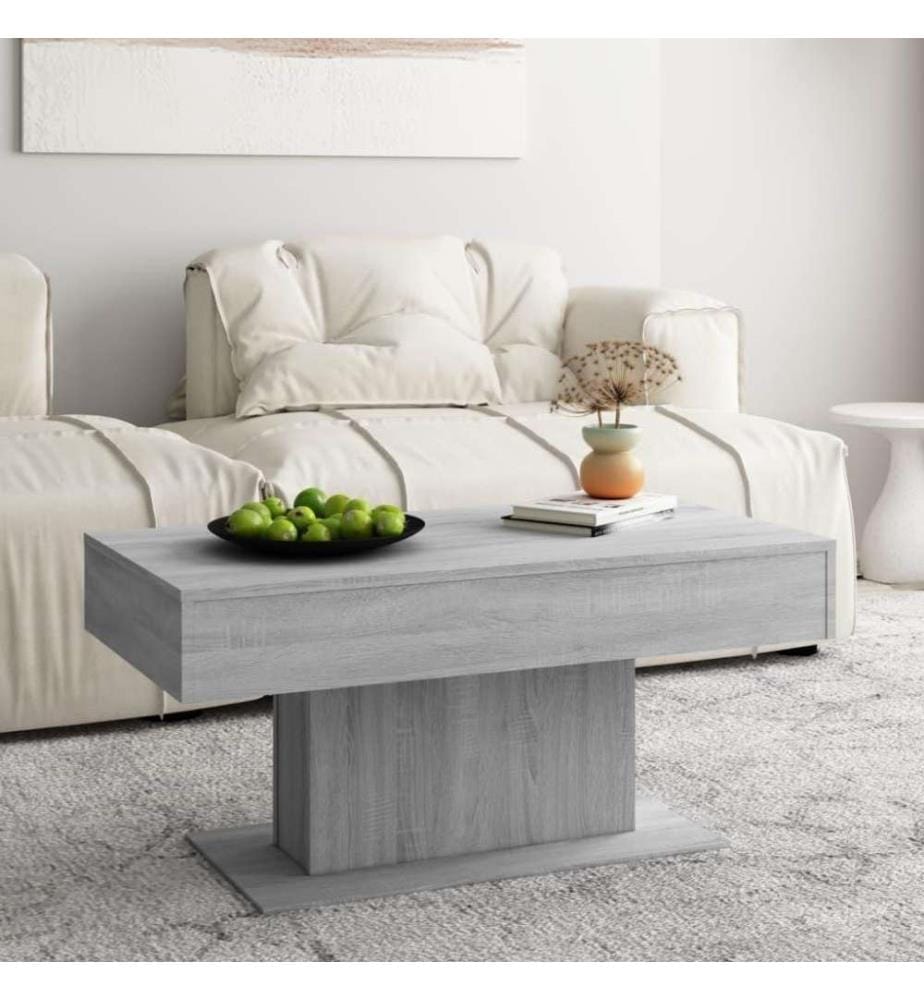 Couchtisch Grau Sonoma 96x50x45 cm Holzwerkstoff