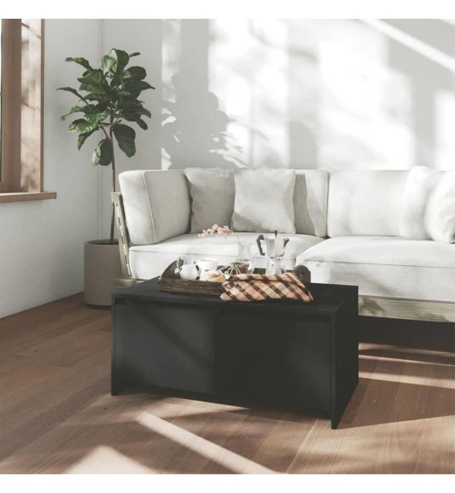 Couchtisch Schwarz 90x50x41,5 cm Holzwerkstoff