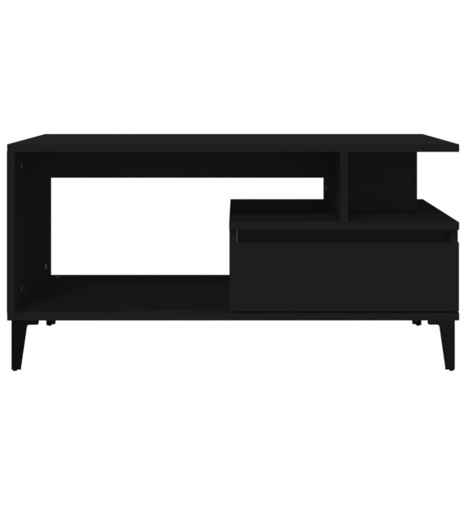 Couchtisch Schwarz 90x49x45 cm Holzwerkstoff