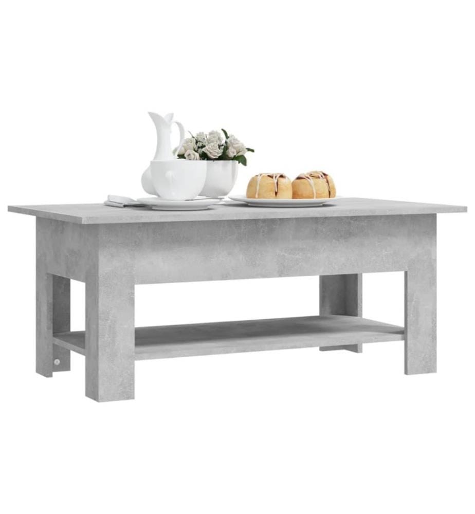 Couchtisch Betongrau 102x55x42 cm Holzwerkstoff