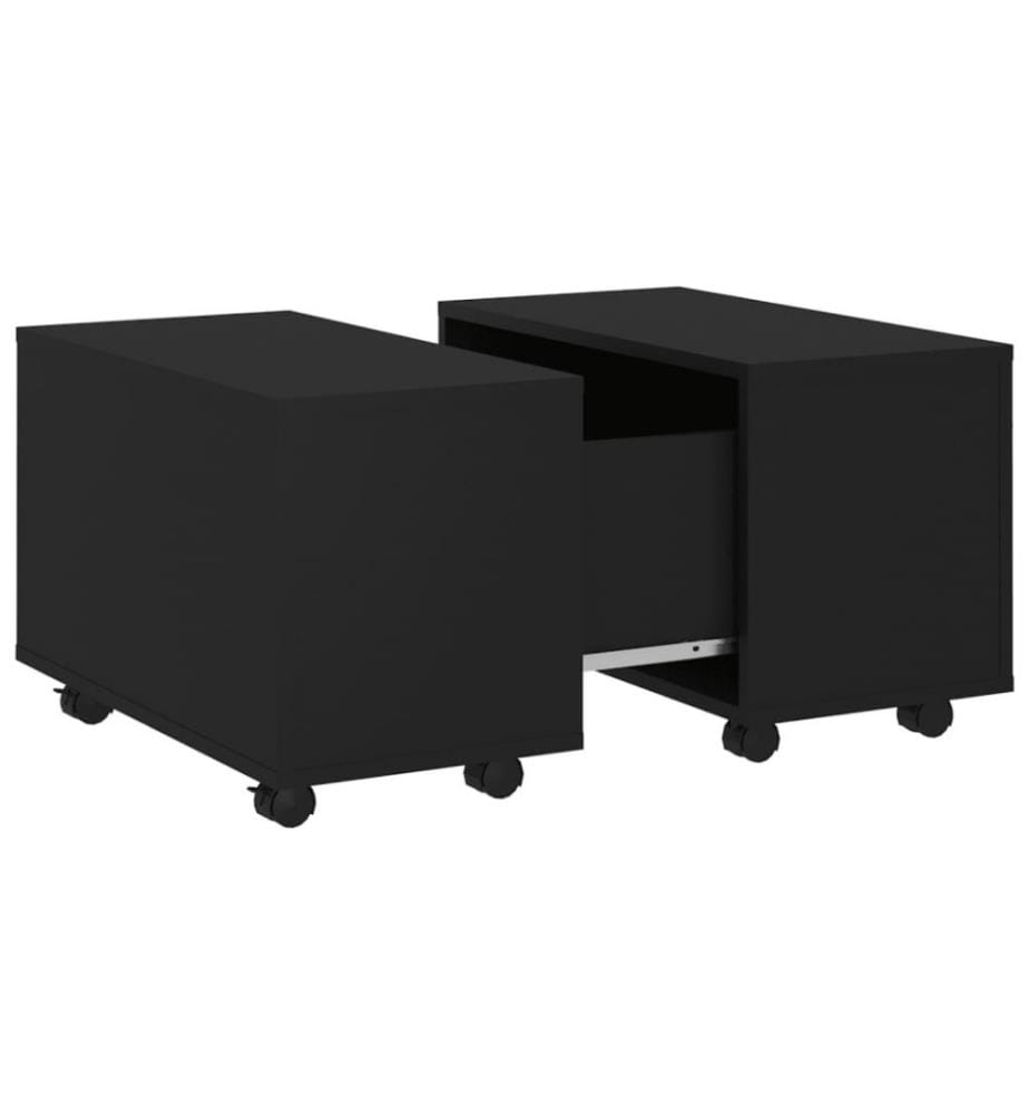 Couchtisch Schwarz 60x60x38 cm Holzwerkstoff