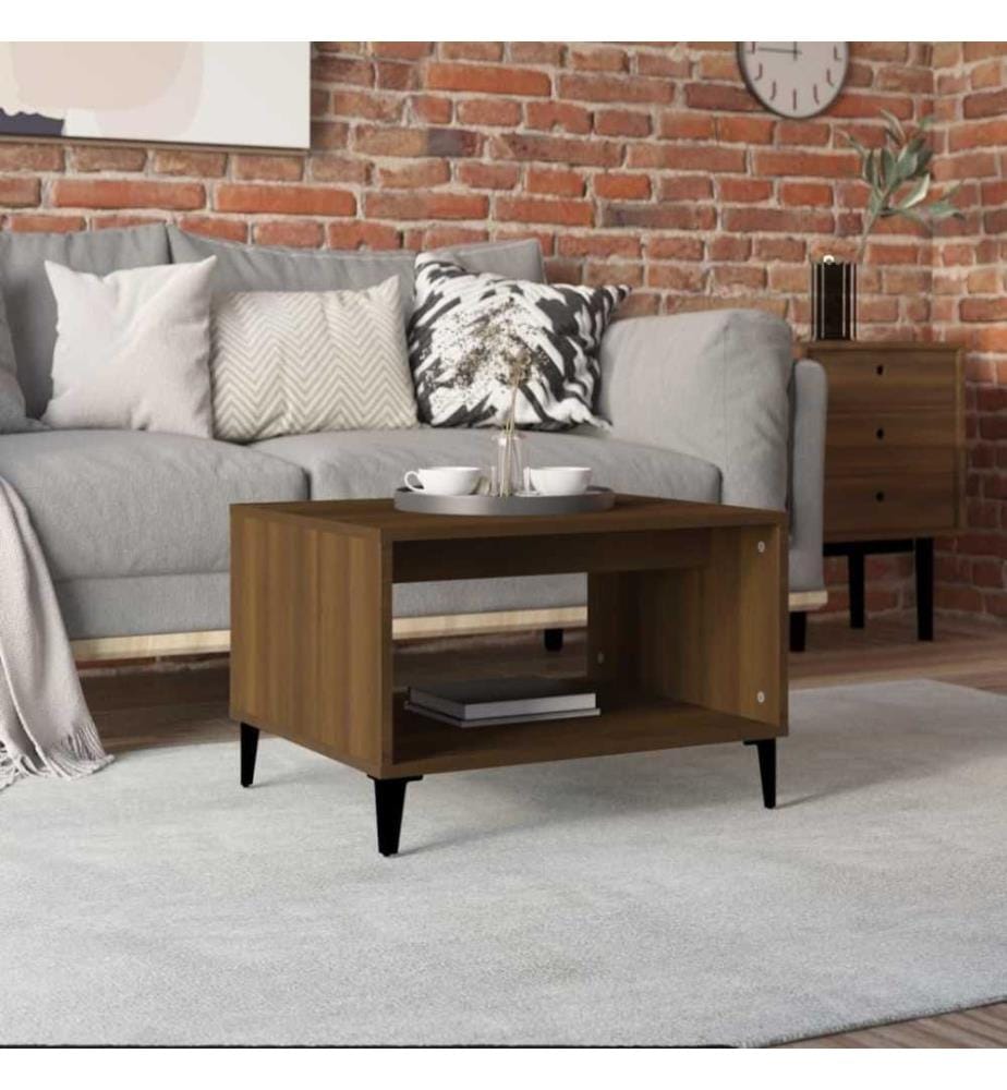 Couchtisch Braun Eichen-Optik 60x50x40 cm Holzwerkstoff