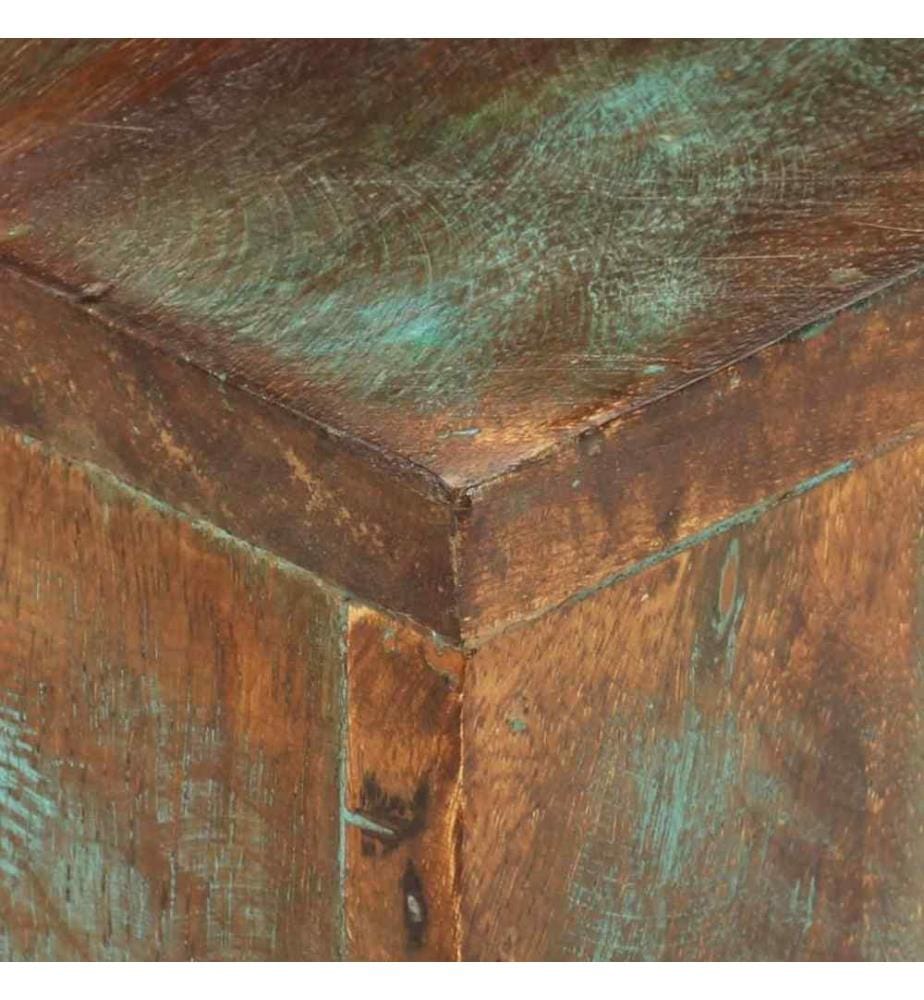 Couchtisch 68x68x41 cm Massives Altholz