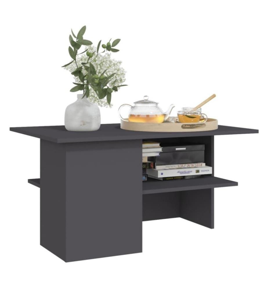 Couchtisch Grau 90x60x46,5 cm Holzwerkstoff