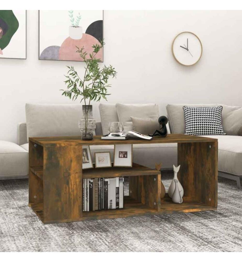 Couchtisch Räuchereiche 100x50x40 cm Holzwerkstoff