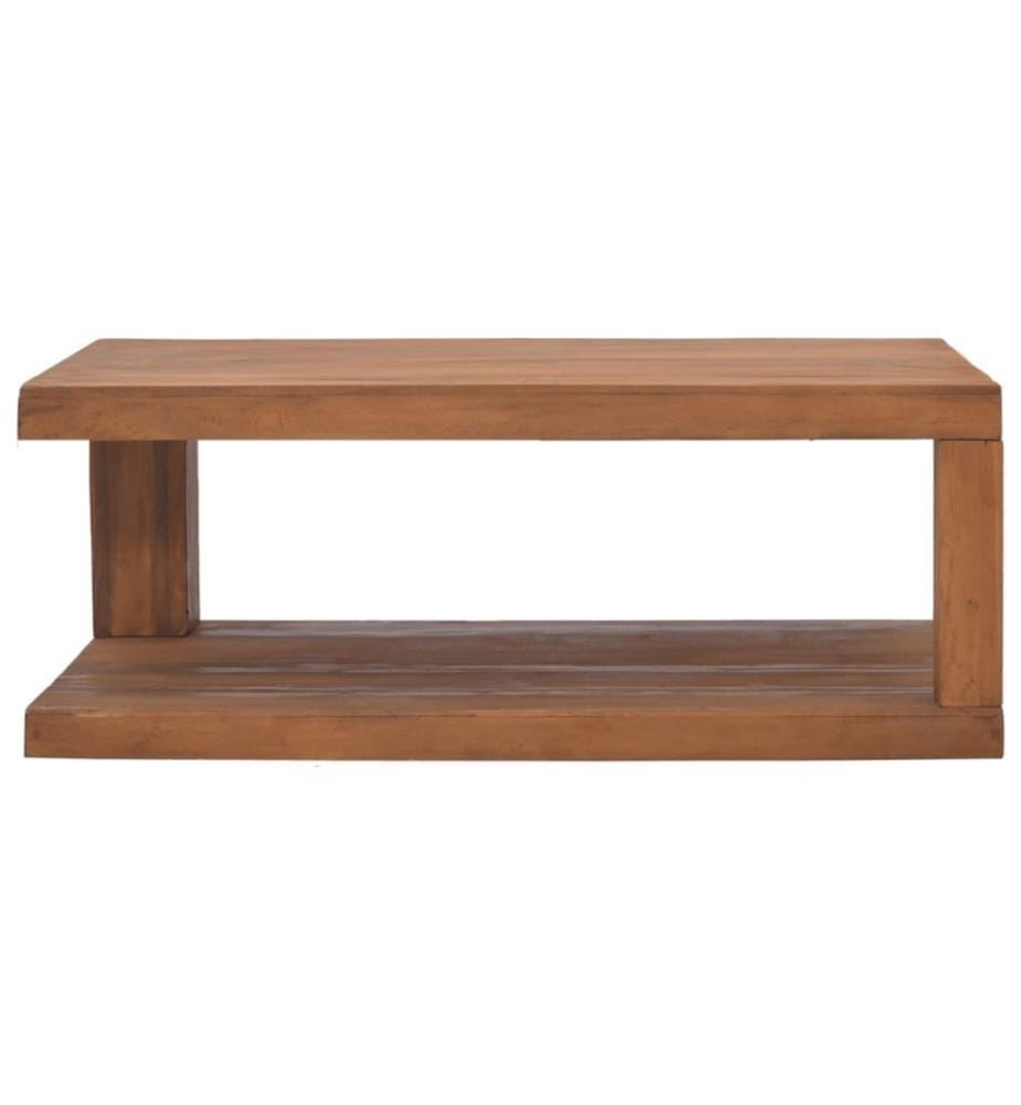 Couchtisch 90x50x35 cm Teak Massivholz