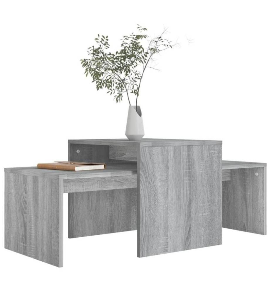 Couchtisch-Set Grau Sonoma 100x48x40 cm Holzwerkstoff