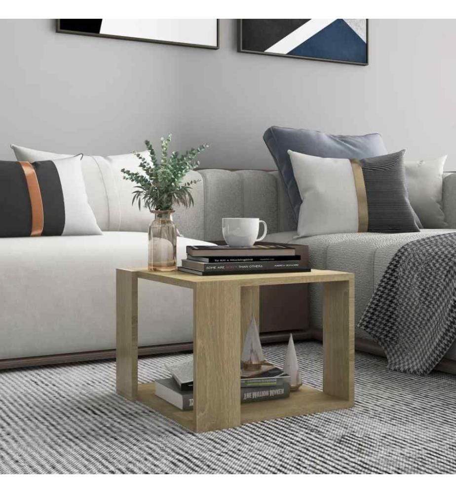 Couchtisch Sonoma-Eiche 40x40x30 cm Holzwerkstoff