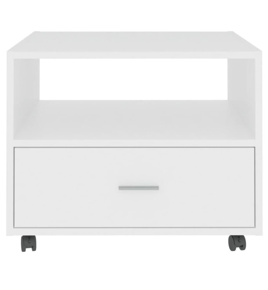 Couchtisch Weiss 55x55x40 cm Holzwerkstoff