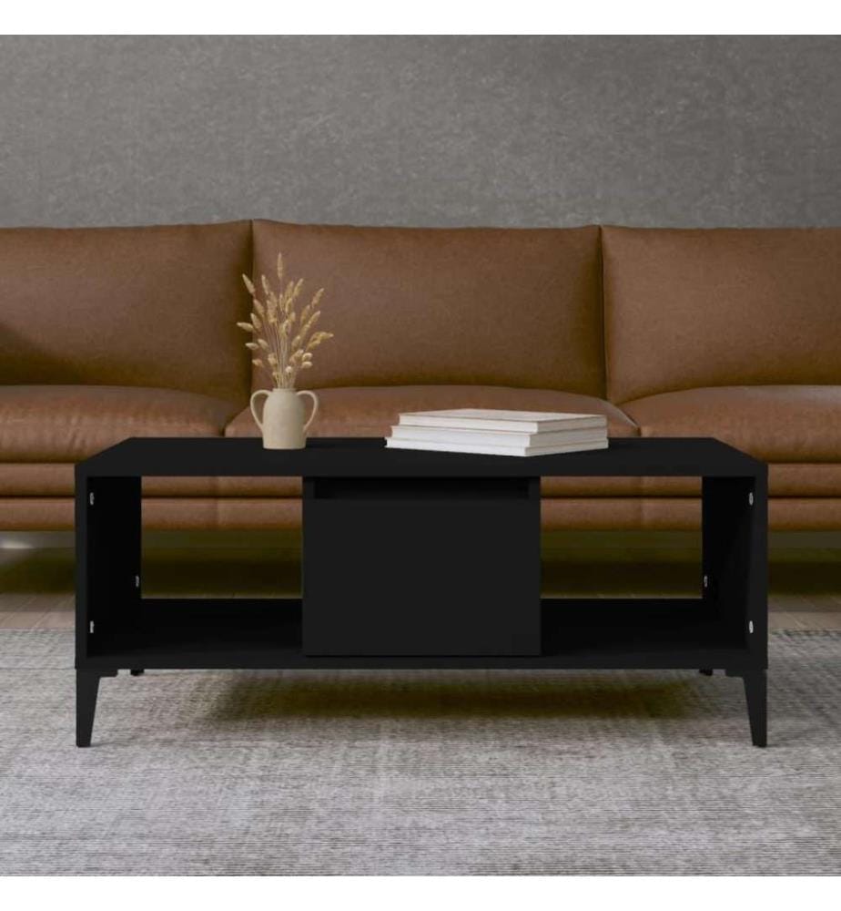 Couchtisch Schwarz 90x50x36,5 cm Holzwerkstoff
