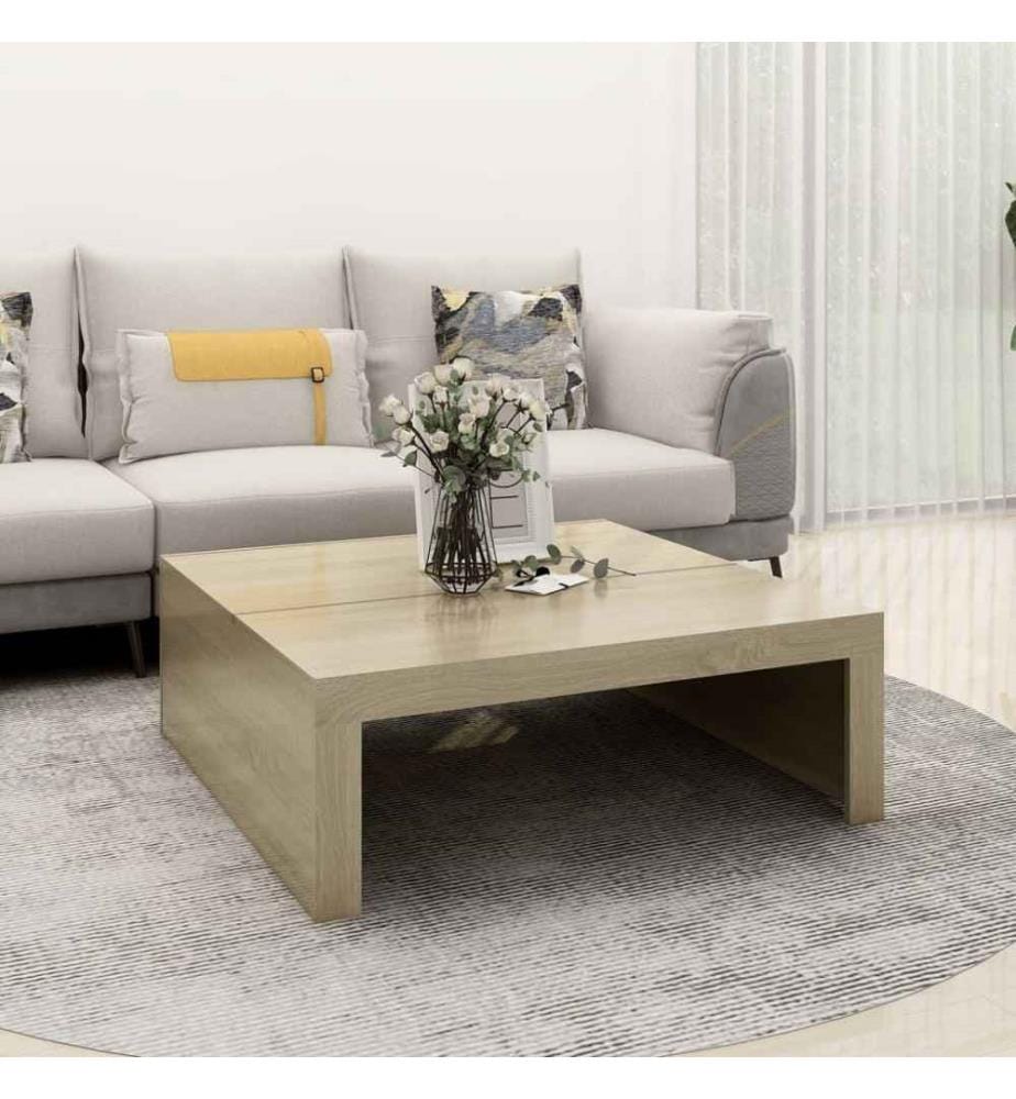 Couchtisch Sonoma-Eiche 100x100x35 cm Holzwerkstoff