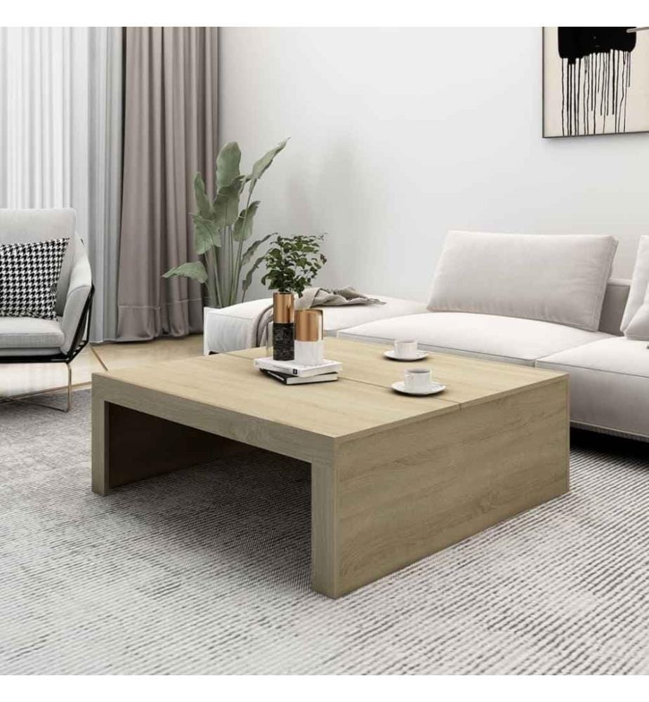 Couchtisch Sonoma-Eiche 100x100x35 cm Holzwerkstoff