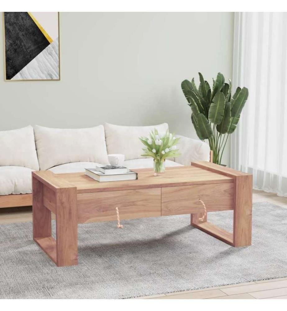Table basse 110 x 60 x 40 cm Bois de teck massif