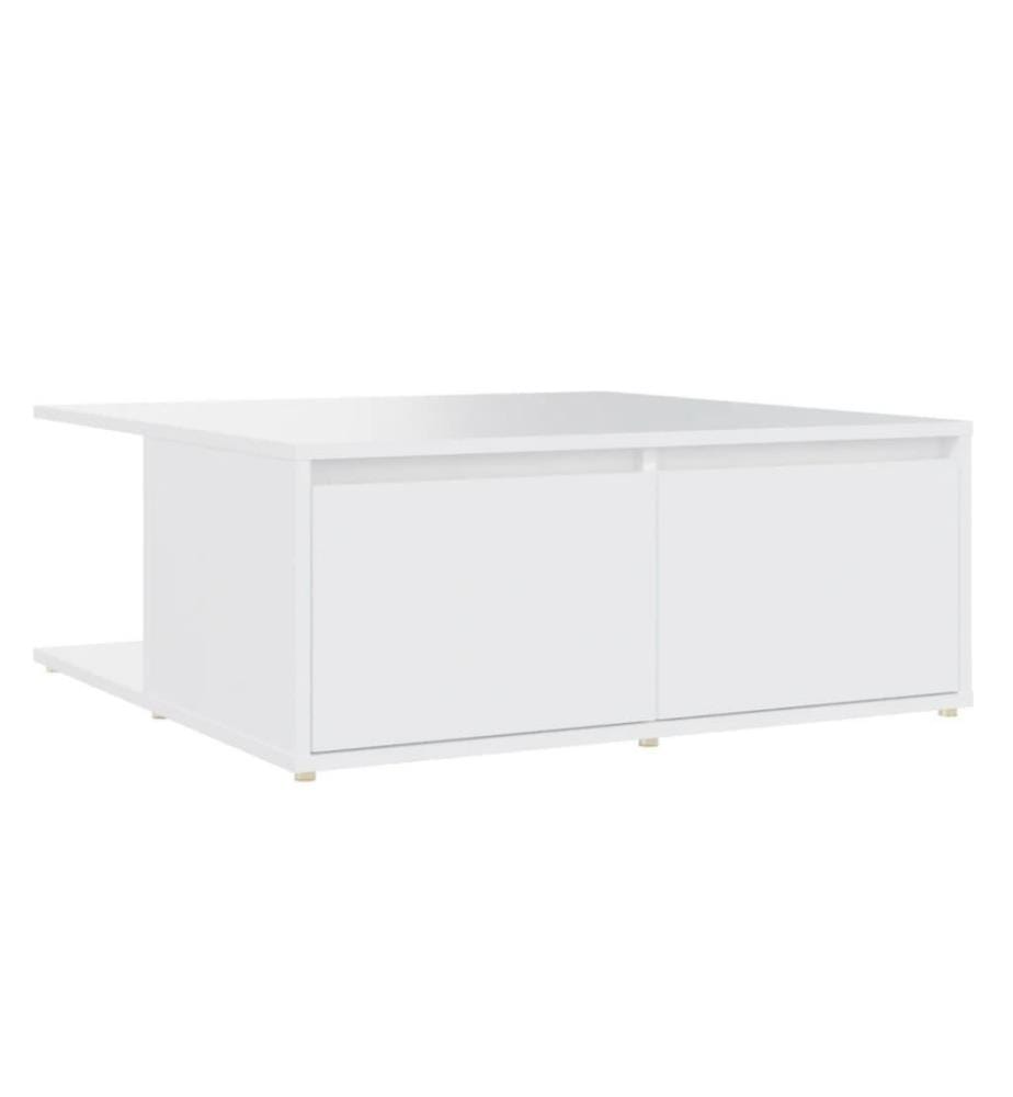 Couchtisch Weiss 80x80x31 cm Holzwerkstoff