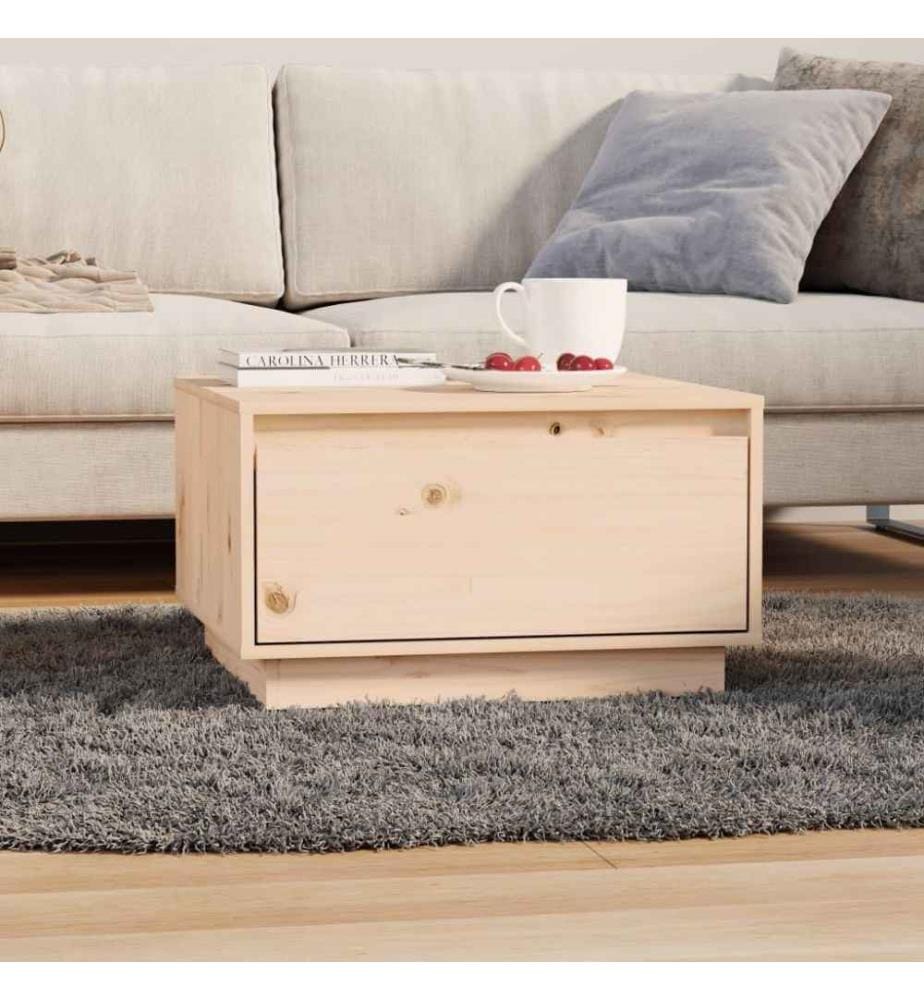 Couchtisch 55x56x32 cm Massivholz Kiefer