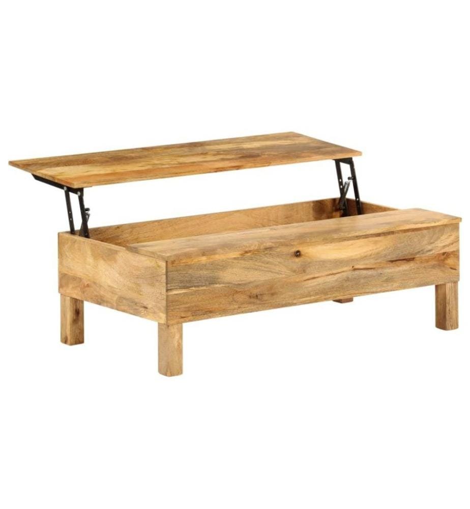 Couchtisch Mangoholz Massiv 110 x 55 x 35 cm