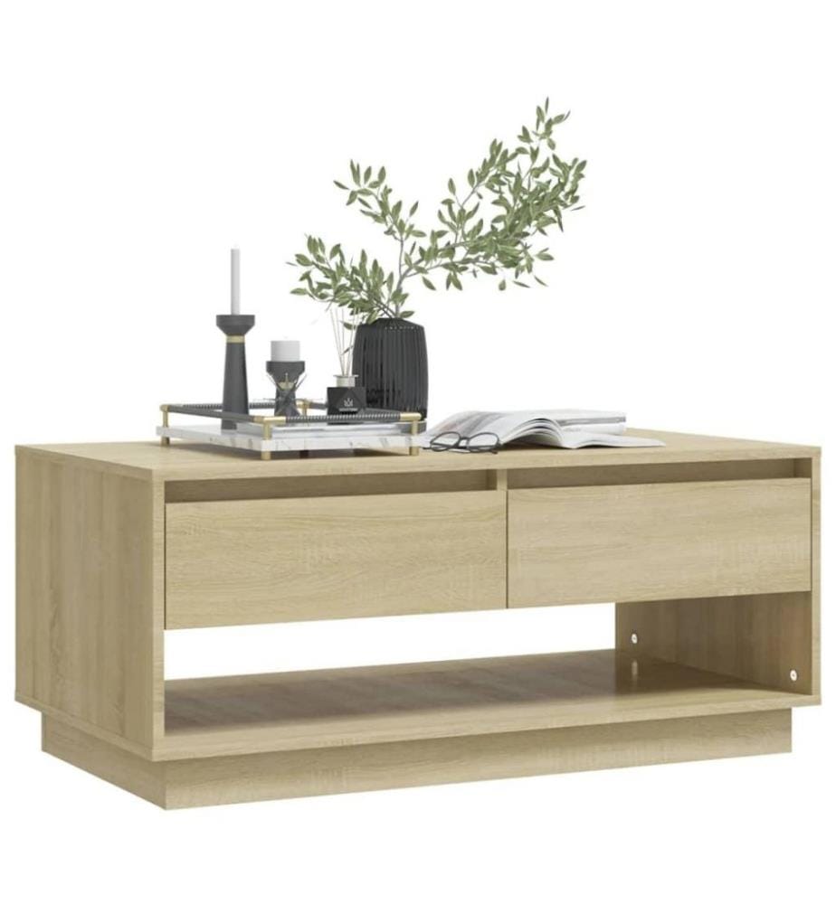 Couchtisch Sonoma-Eiche 102,5x55x44 cm Holzwerkstoff
