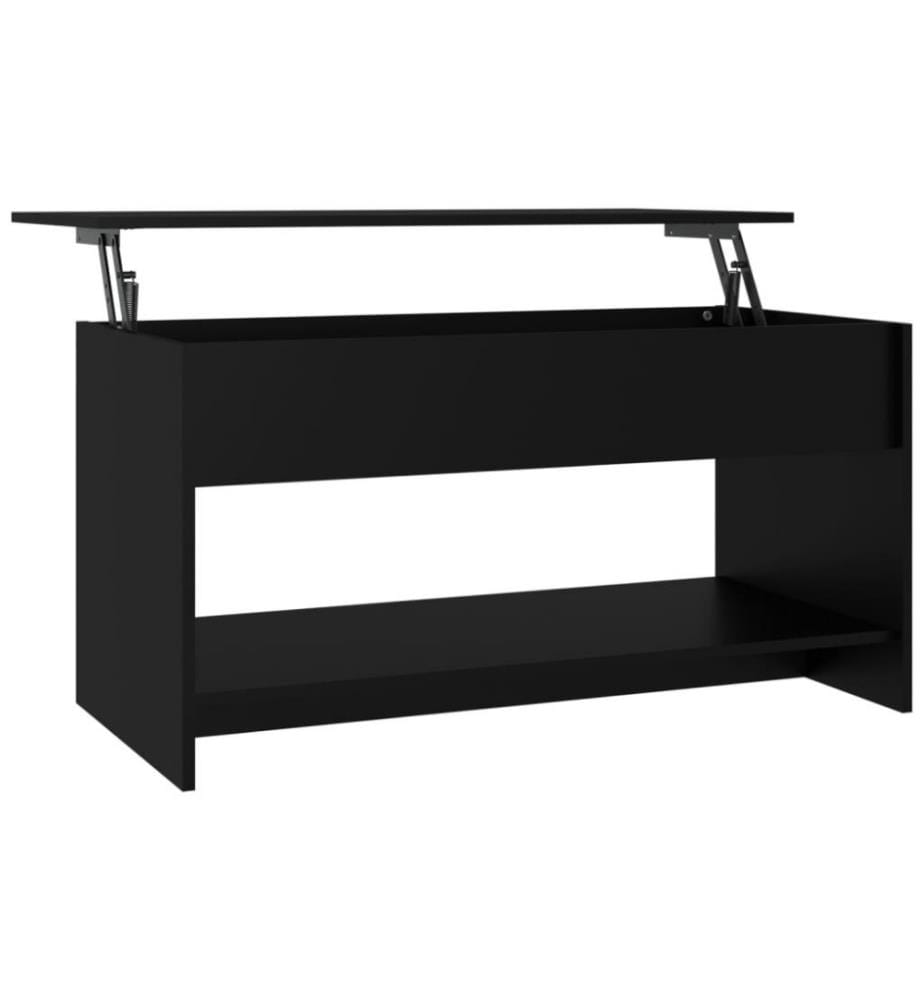 Couchtisch Schwarz 102x50x52,5 cm Holzwerkstoff