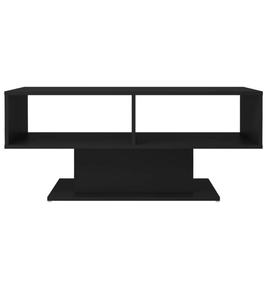 Couchtisch Schwarz 103,5x50x44,5 cm Holzwerkstoff