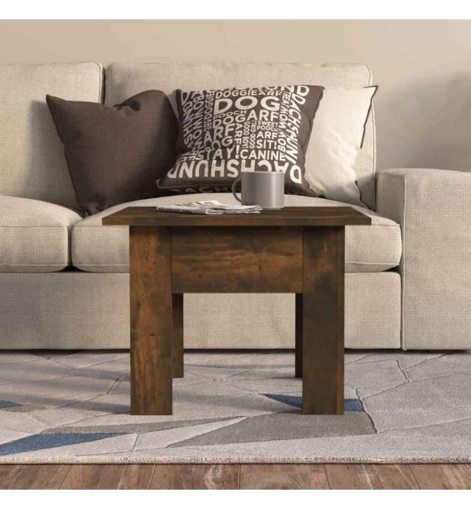 Couchtisch Räuchereiche 55x55x42 cm Holzwerkstoff
