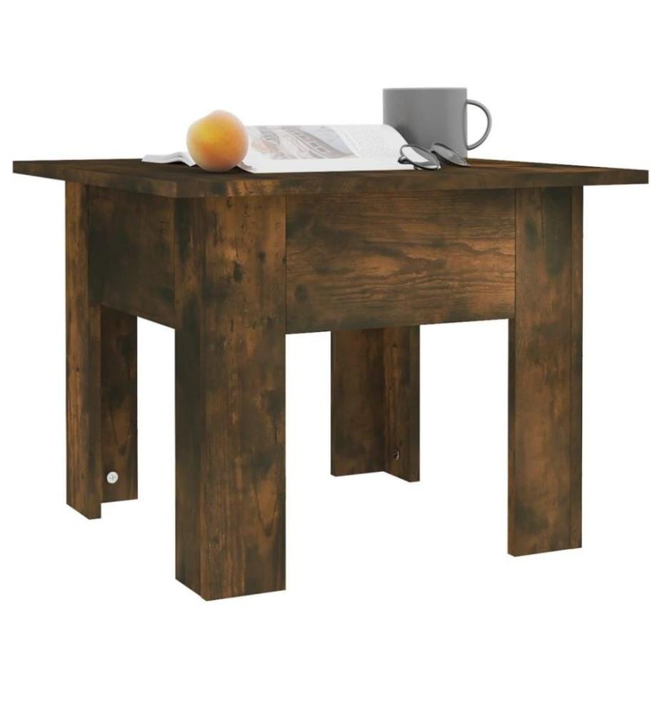 Couchtisch Räuchereiche 55x55x42 cm Holzwerkstoff