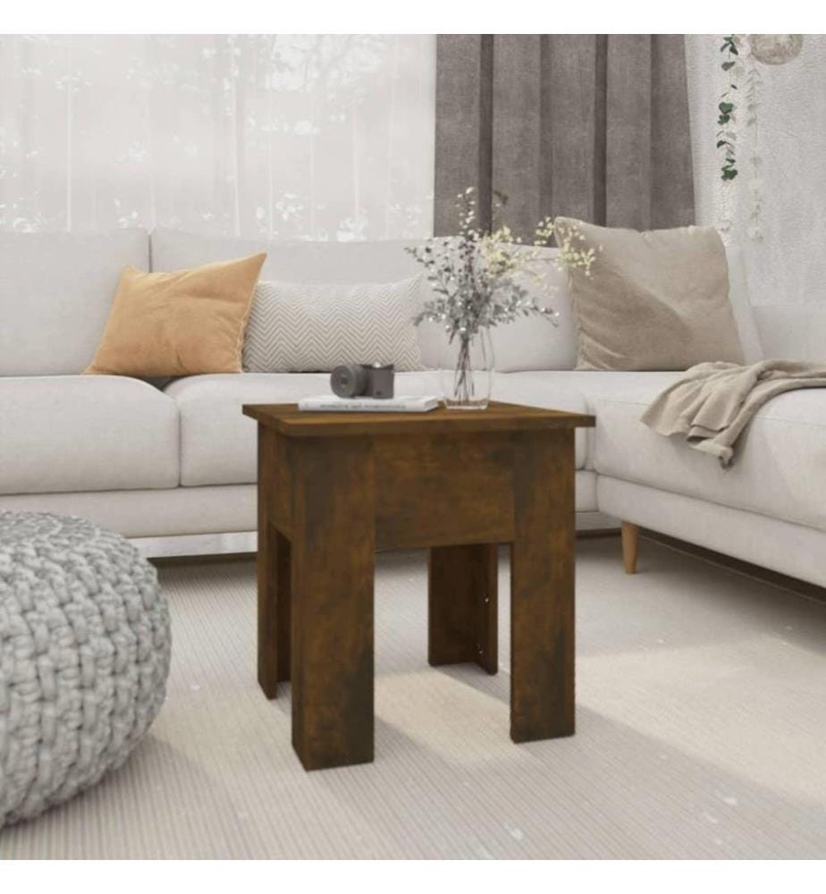 Couchtisch Räuchereiche 40x40x42 cm Holzwerkstoff