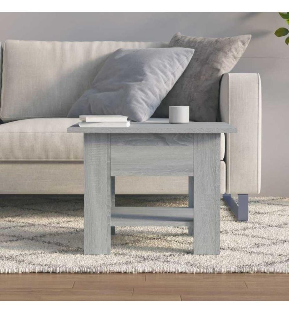 Couchtisch Grau Sonoma 55x55x42 cm Holzwerkstoff