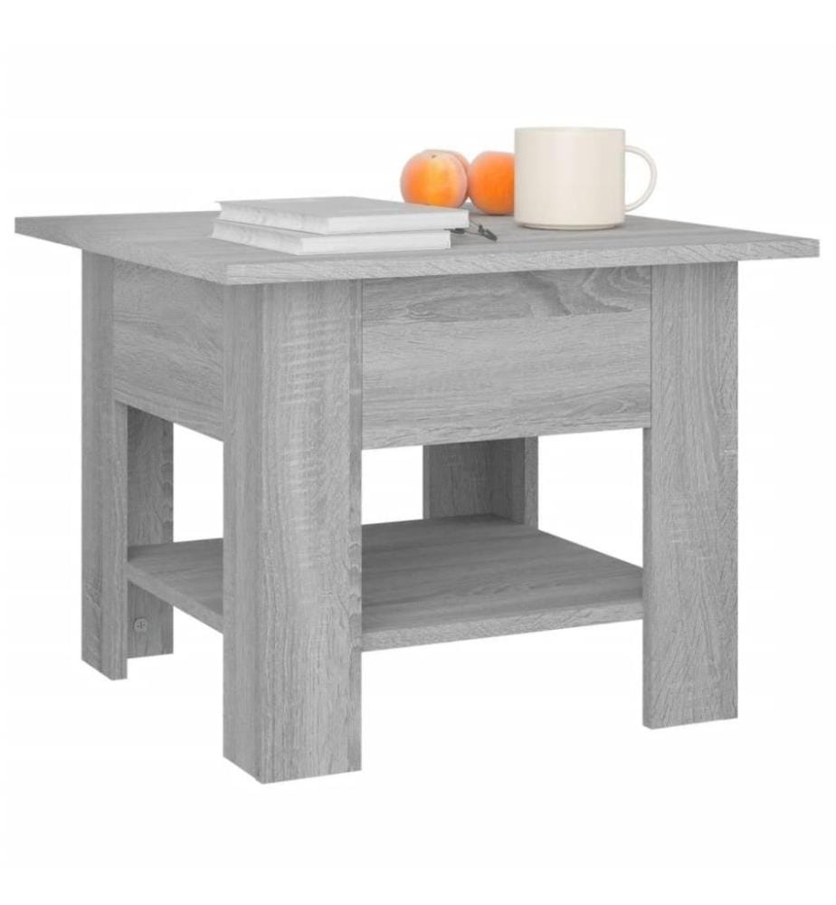 Couchtisch Grau Sonoma 55x55x42 cm Holzwerkstoff