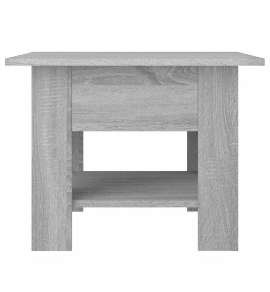 Couchtisch Grau Sonoma 55x55x42 cm Holzwerkstoff