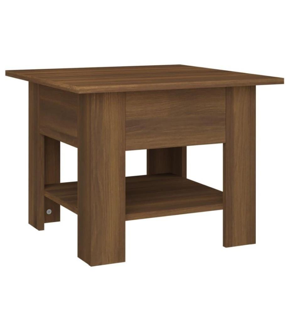 Couchtisch Braun Eichen-Optik 55x55x42 cm Holzwerkstoff