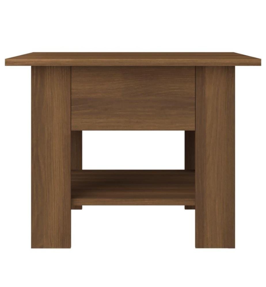 Couchtisch Braun Eichen-Optik 55x55x42 cm Holzwerkstoff