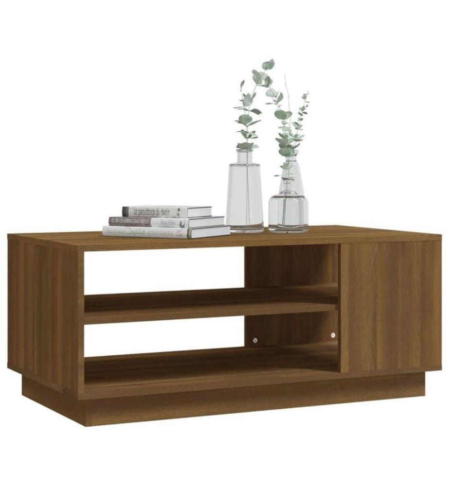 Couchtisch Braun Eichen-Optik 102x55x43 cm Holzwerkstoff