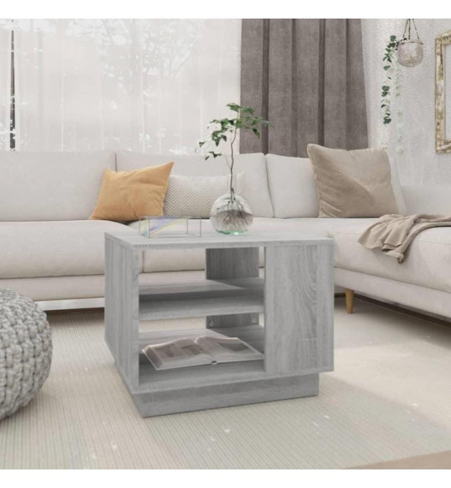 Couchtisch Grau Sonoma 55x55x43 cm Holzwerkstoff
