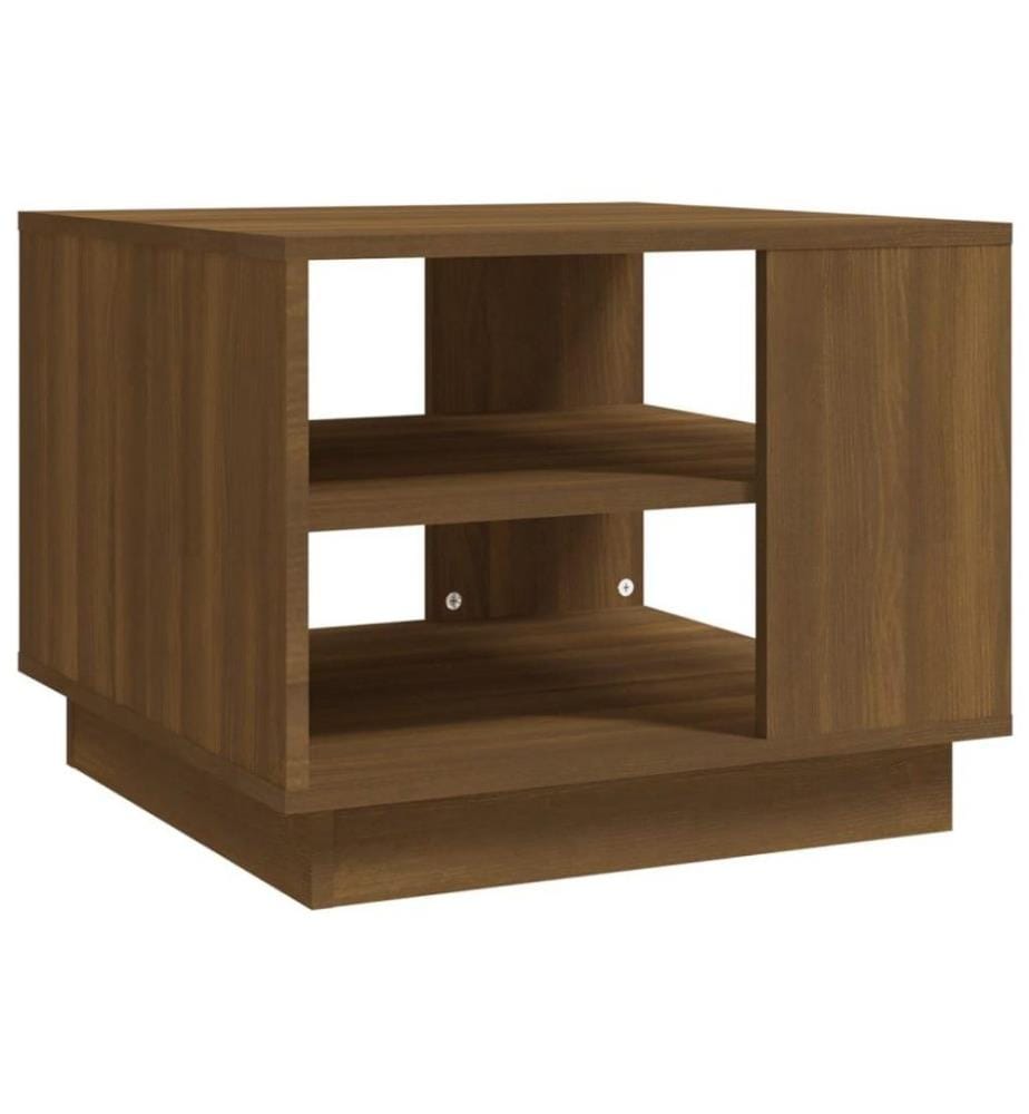 Couchtisch Braun Eichen-Optik 55x55x43 cm Holzwerkstoff
