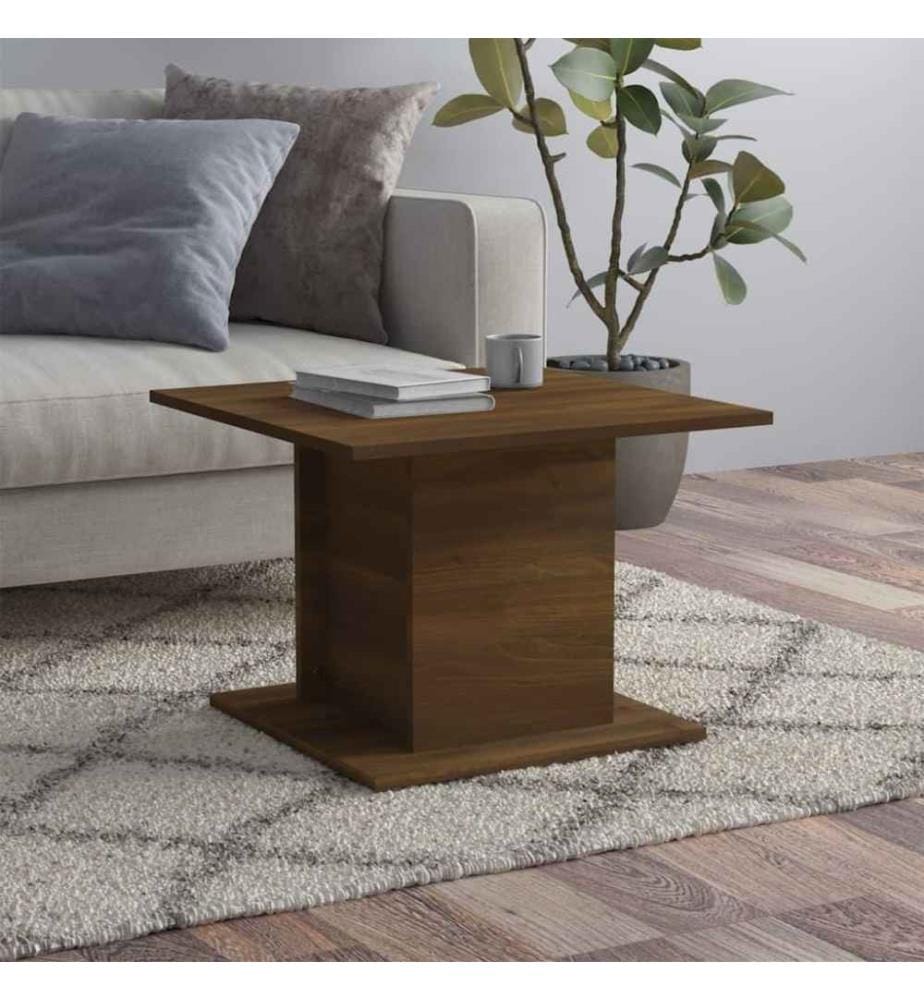 Couchtisch Braun Eichen-Optik 55,5x55,5x40 cm Holzwerkstoff