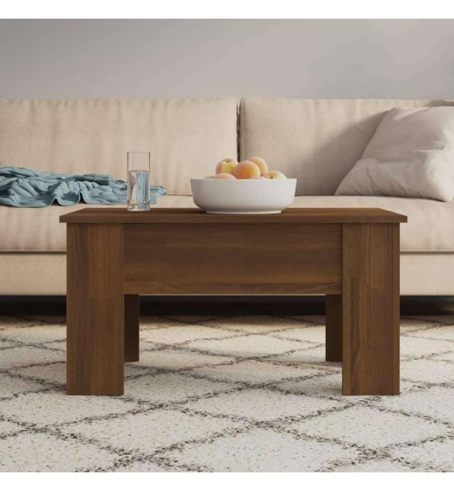 Couchtisch Braun Eichen-Optik 79x49x41 cm Holzwerkstoff
