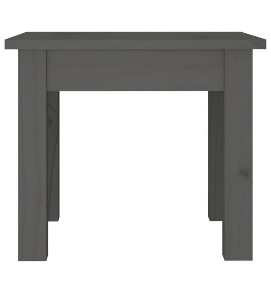 Couchtisch Grau 35x35x30 cm Massivholz Kiefer