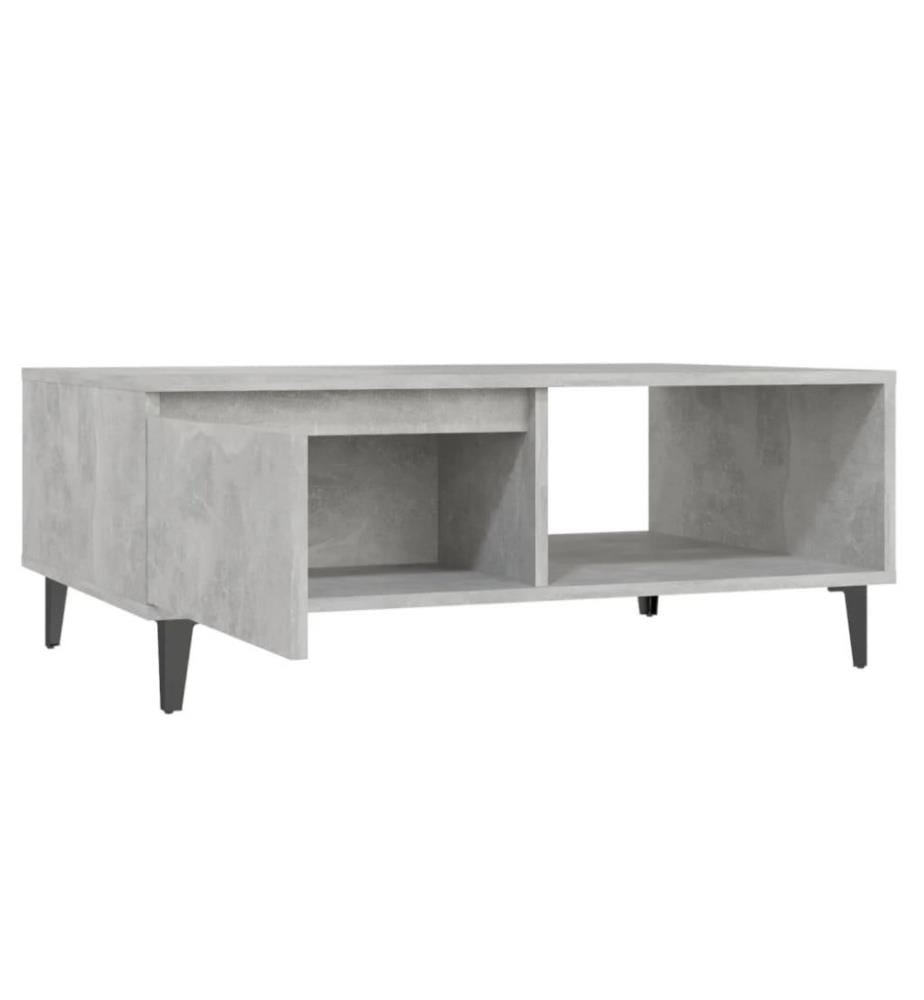 Couchtisch Betongrau 90x60x35 cm Holzwerkstoff