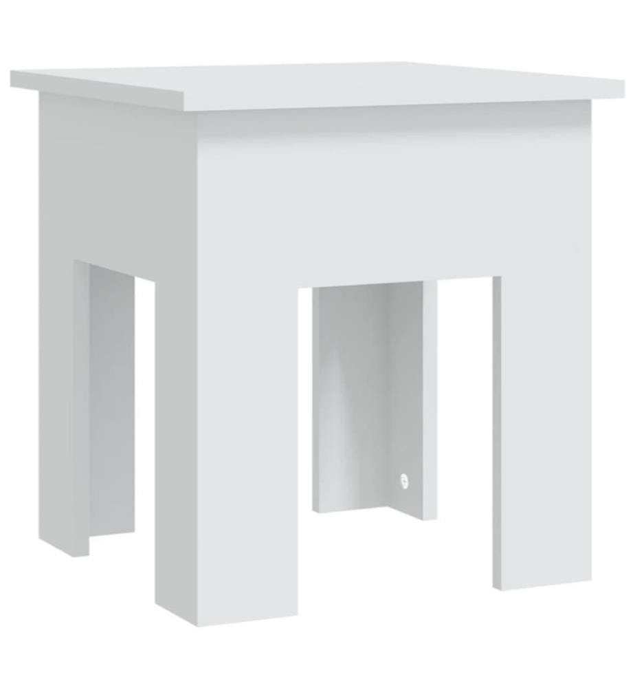 Couchtisch Weiss 40x40x42 cm Holzwerkstoff