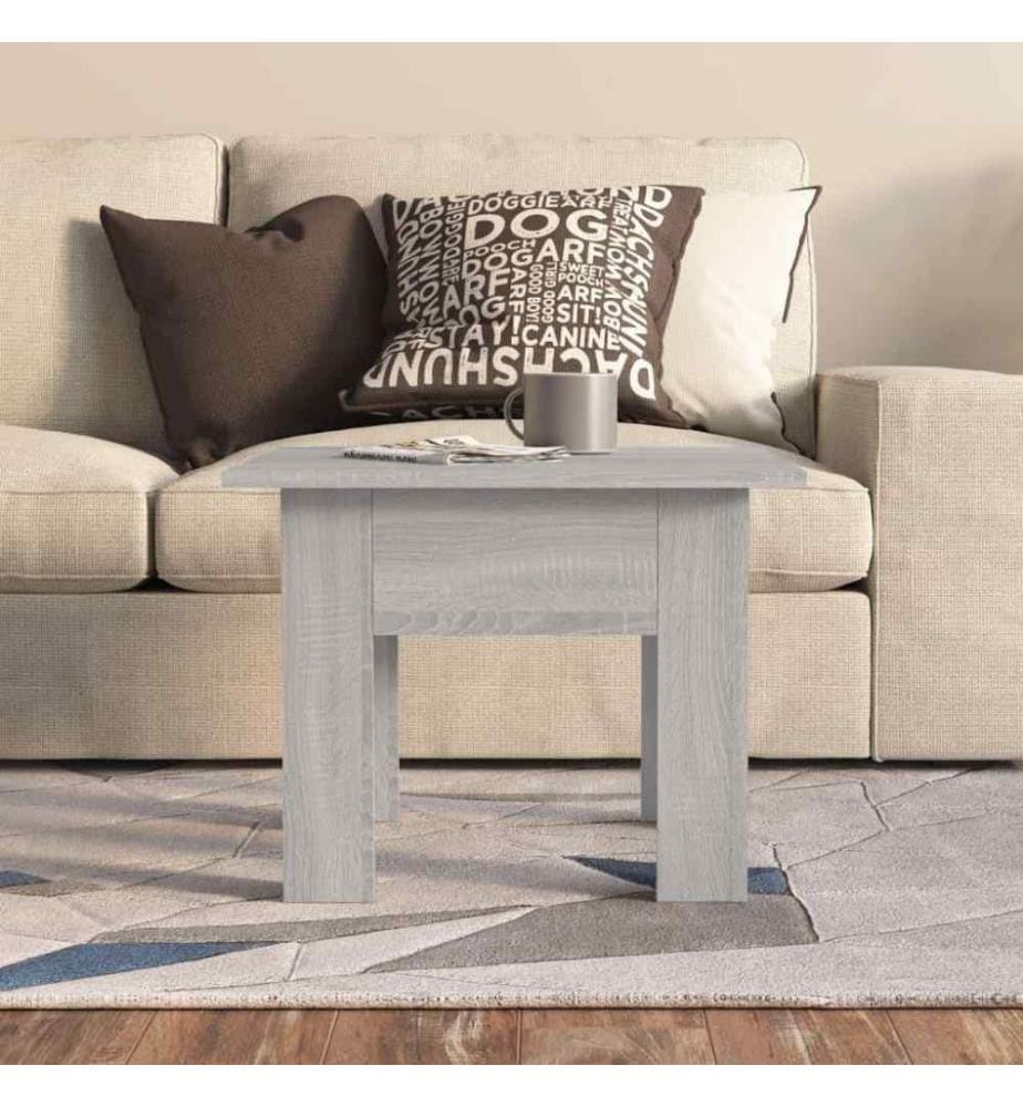 Couchtisch Grau Sonoma 55x55x42 cm Holzwerkstoff