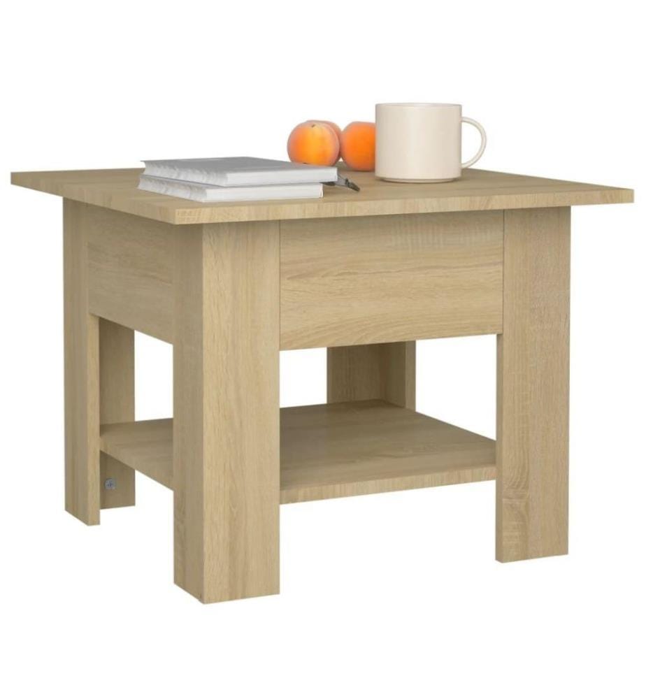 Couchtisch Sonoma-Eiche 55x55x42 cm Holzwerkstoff