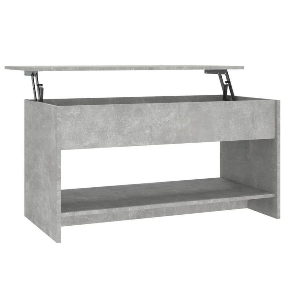 Couchtisch Betongrau 102x50x52,5 cm Holzwerkstoff