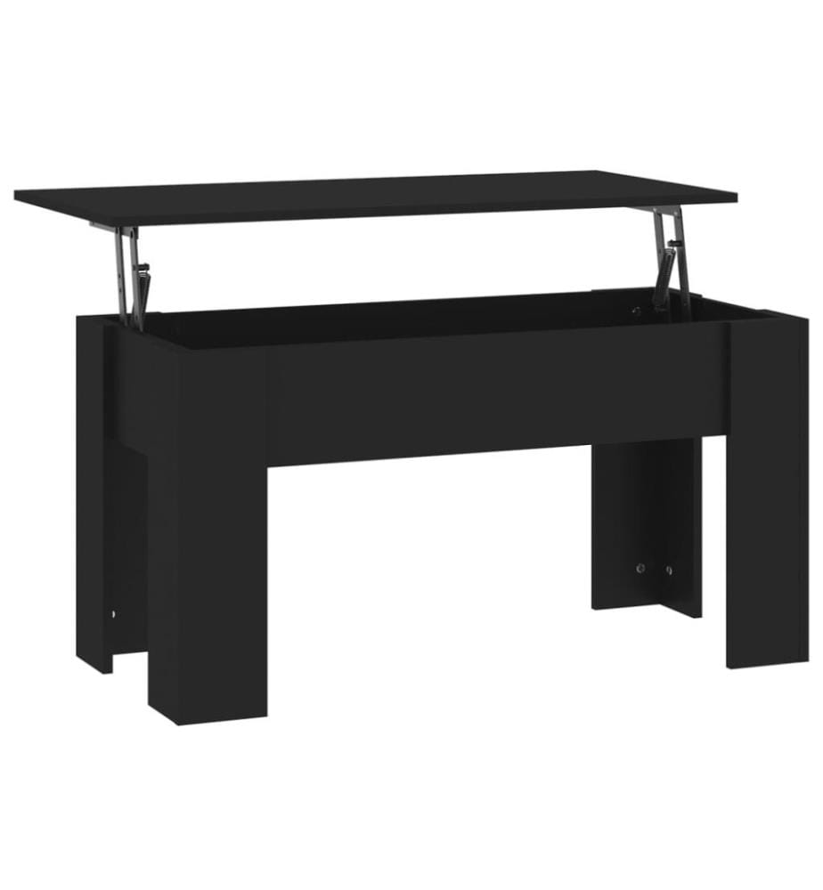 Couchtisch Schwarz 101x49x52 cm Holzwerkstoff
