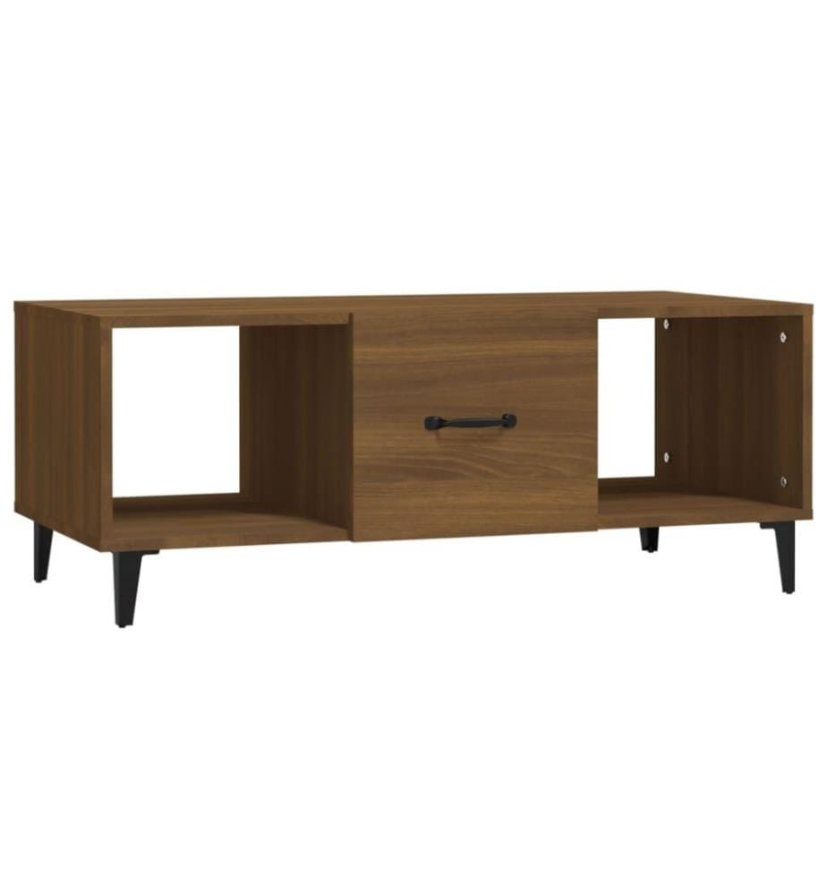 Couchtisch Braun Eichen-Optik 102x50x40 cm Holzwerkstoff
