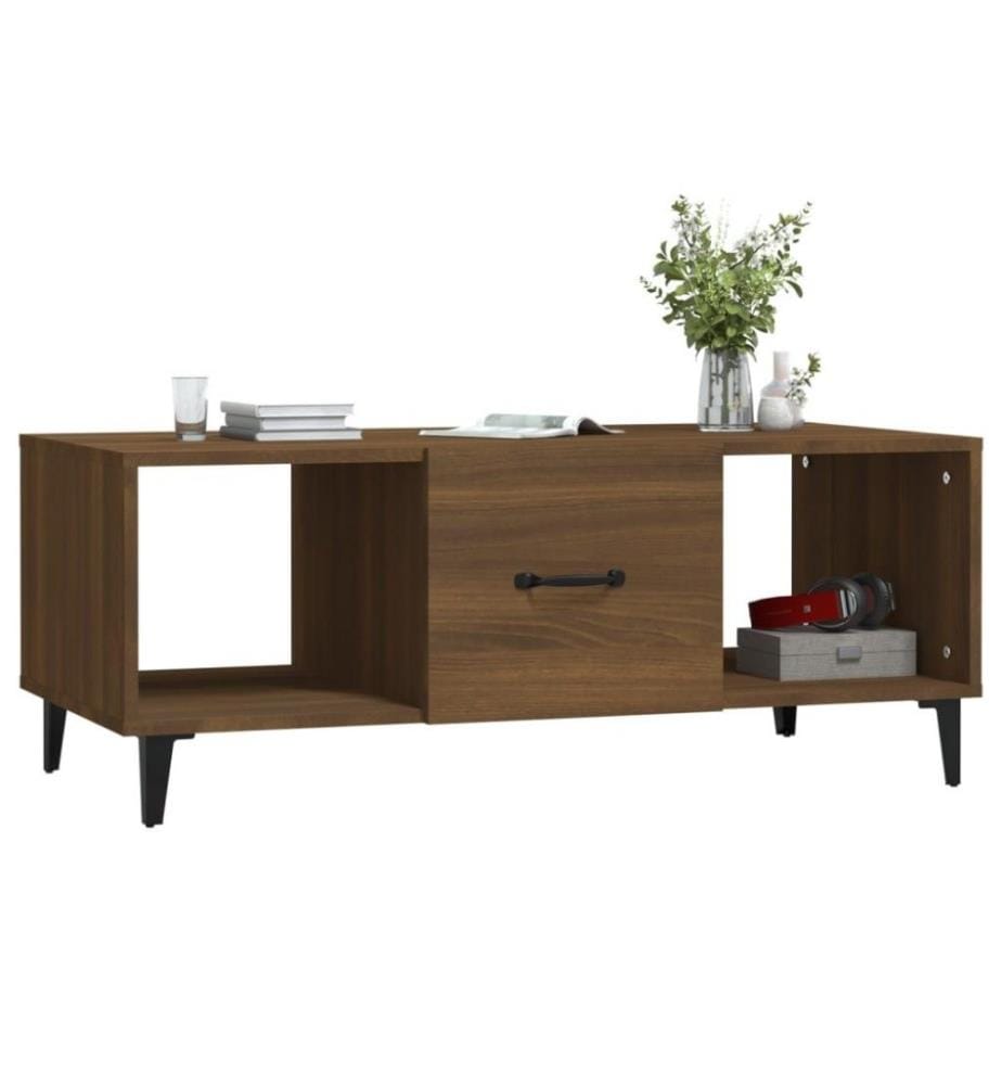 Couchtisch Braun Eichen-Optik 102x50x40 cm Holzwerkstoff