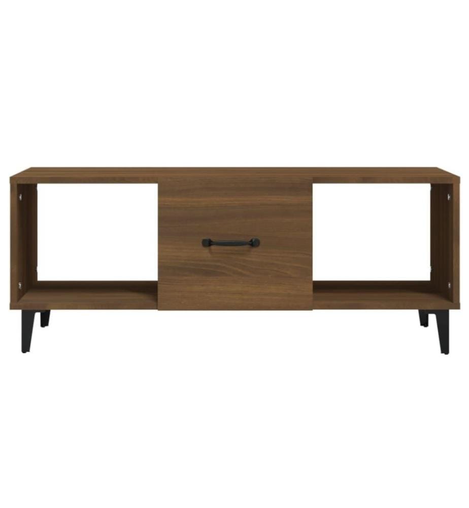 Couchtisch Braun Eichen-Optik 102x50x40 cm Holzwerkstoff