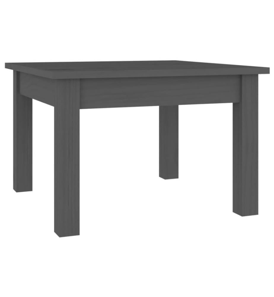 Couchtisch Grau 45x45x30 cm Massivholz Kiefer